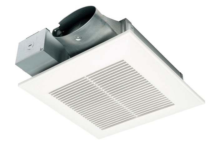 Bathroom fan "Low Profile 3 - 3/8" housing depth" Airflow CFM is either 50 - 70. 80 - 110 SET BY SWITCH - HVAC PremiumFV - 0510VS1