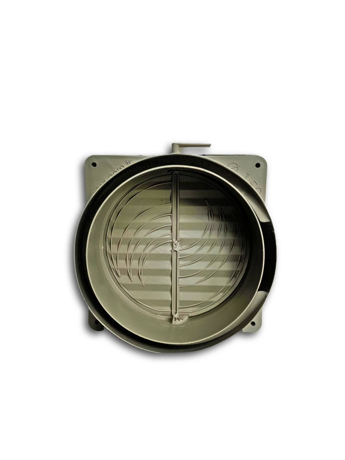8&quot; Inch Collar Duct Connector with Shutter for Flexible Aluminum Hose, Adjustable Flap, HVAC Ventilation Fitting, Easy Installation