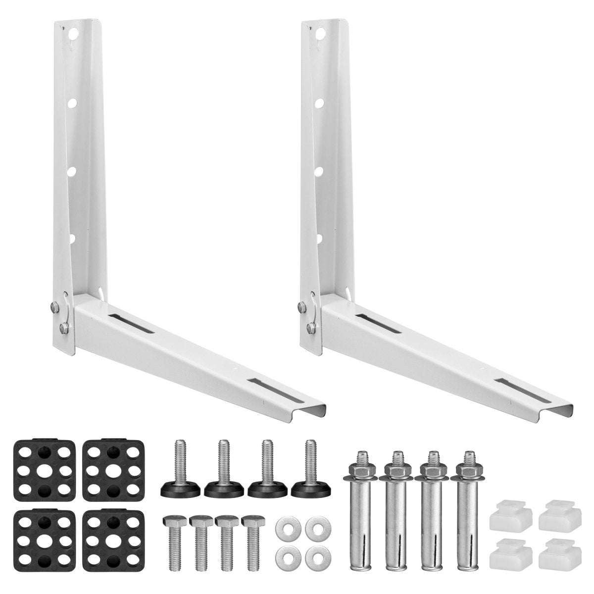 Mini Split Steel Mounting Bracket For Systems Up To 500 lbs, Installation Kit & Hardware Included - HVAC PremiumWallBracket