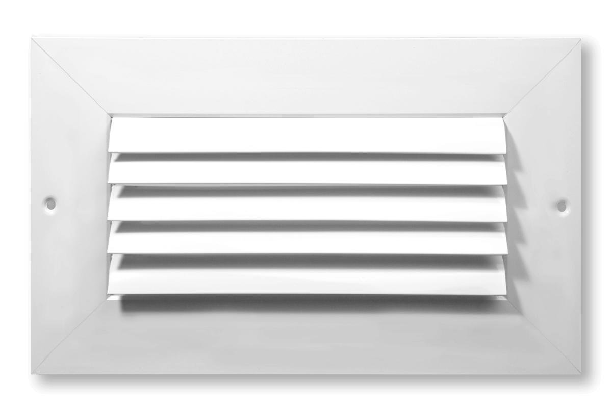 One Direction Curved Blade Register w/ Wide Flange - HVAC PremiumHPC1HD - WF
