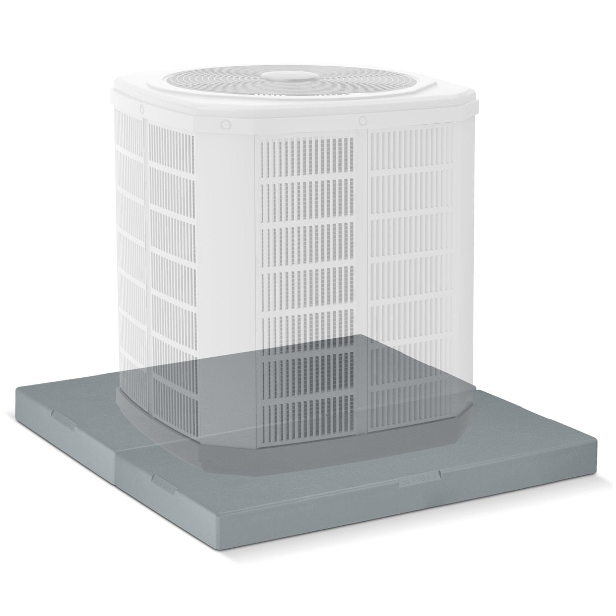 Plastic Equipment Pad for HVAC Systems, 36x38 PAD (2Pcs 18x38) - HVAC Premium3638PADELx2