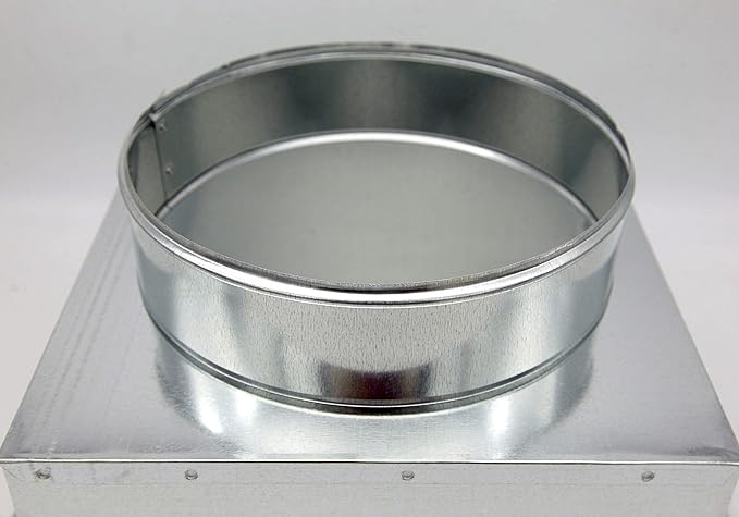 Top Outlet Ceiling Diffuser Box | 10&quot; X 10&quot; X 10&quot; | Galvanized Steel Metal Box Is Compatible With Duct 10&quot; - HVAC Premium101010TPCLNGBX