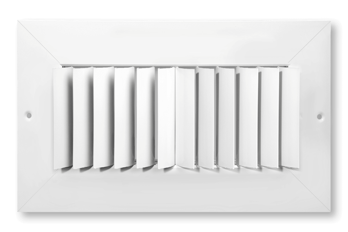 Two Direction Curved Blade Grille w/ Wide Flange - HVAC PremiumHPC2V - WF