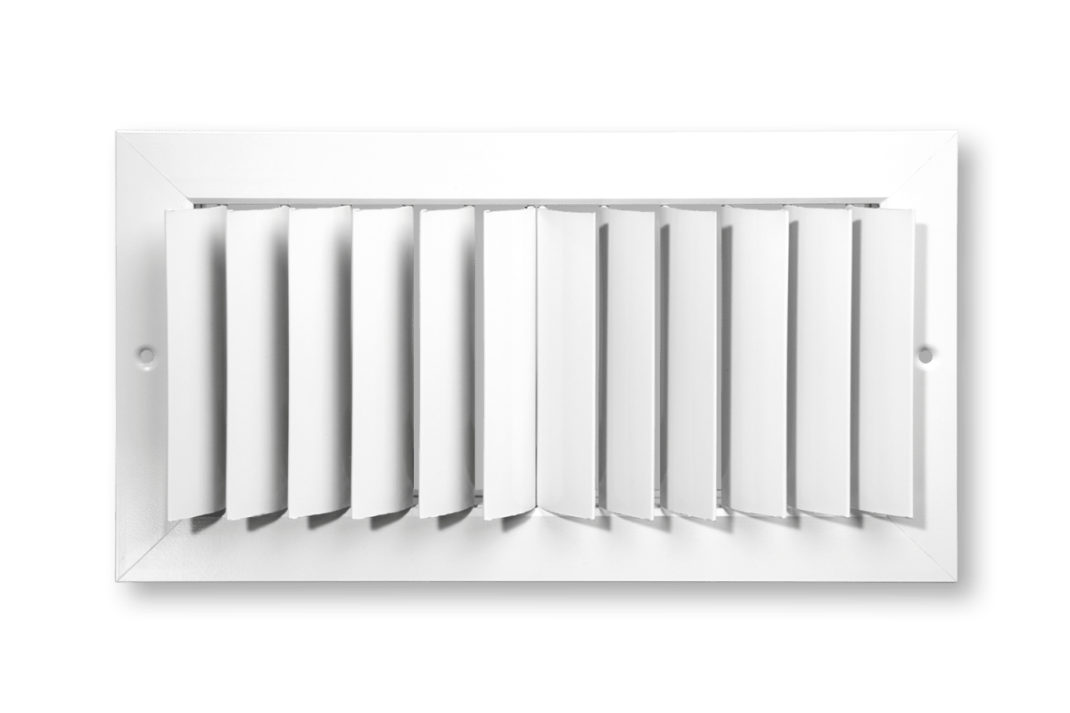 Two Direction Curved Blade Grille with Adjustable Vertical Blades - HVAC PremiumHPC2V