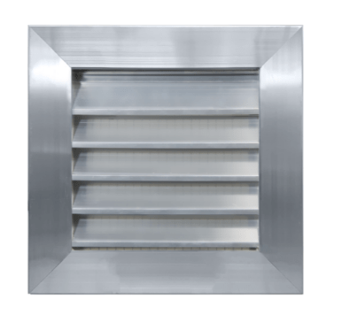 Wide frame Aluminum Exterior Louver Gable Vent for Walls & Crawlspace - Weather - Resistant with Screen - HVAC PremiumHPL2 - WF