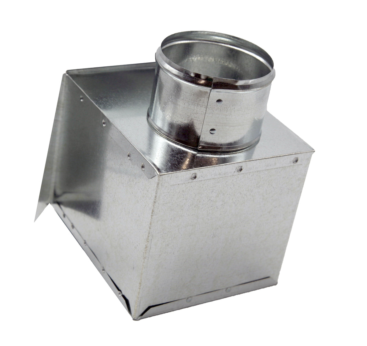 HVAC Premium Side Ceiling Box | Side Out Ceiling Register Box | 12&quot; X 12&quot; X 10&quot; **| Galvanized Steel Metal Box is Compatible with Duct 12&quot;