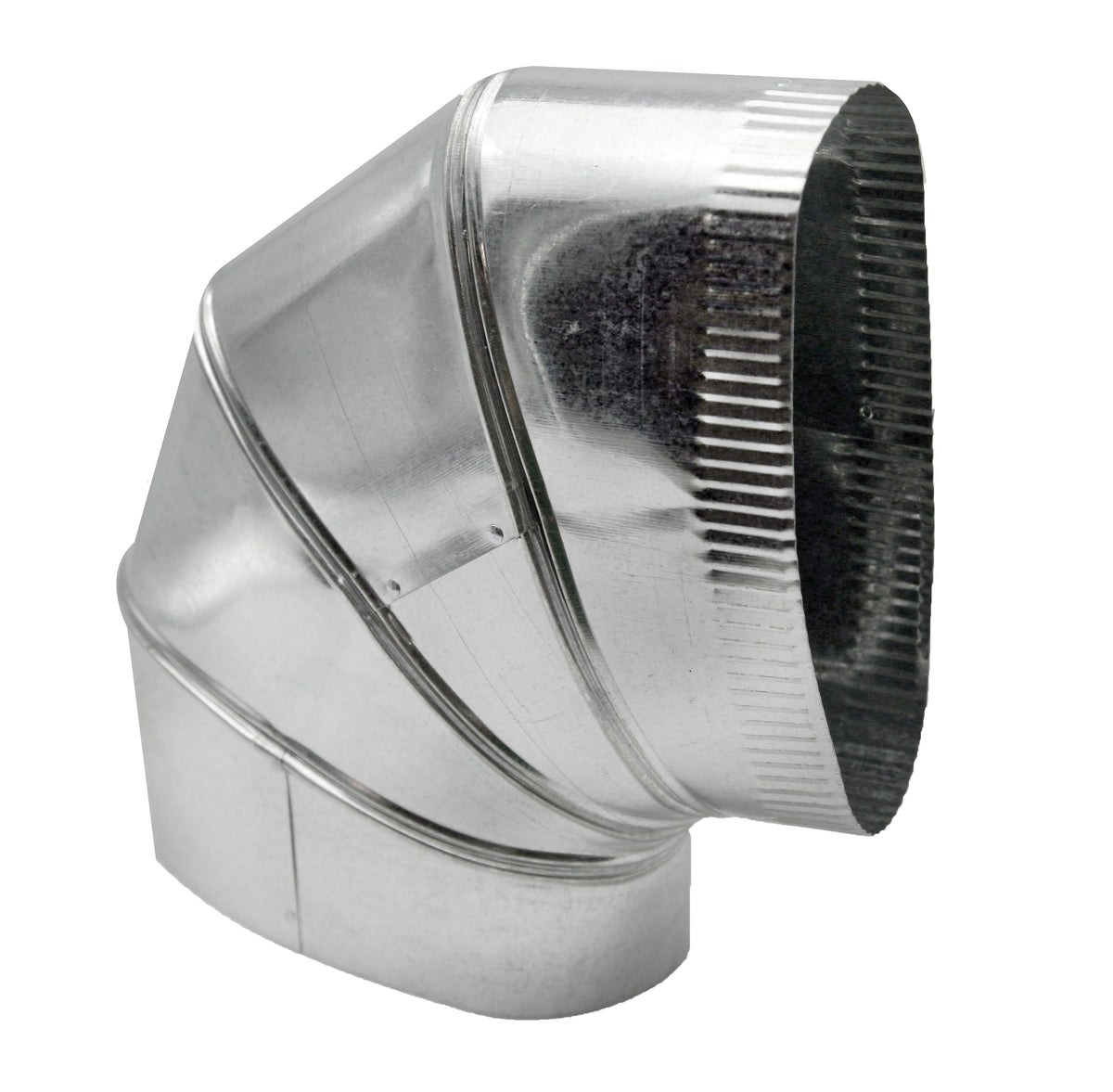 HVAC Premium Flat Oval Elbow | Vertical Elbow Transition | 5&quot;**| Galvanized Duct is Compatible with Duct 5&quot;