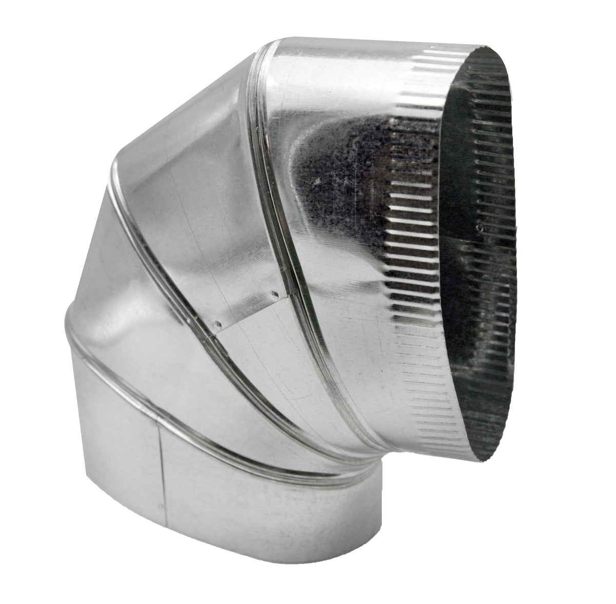 HVAC Premium Flat Oval Elbow | Vertical Elbow Transition | 7&quot;**| Galvanized Duct is Compatible with Duct 7&quot;