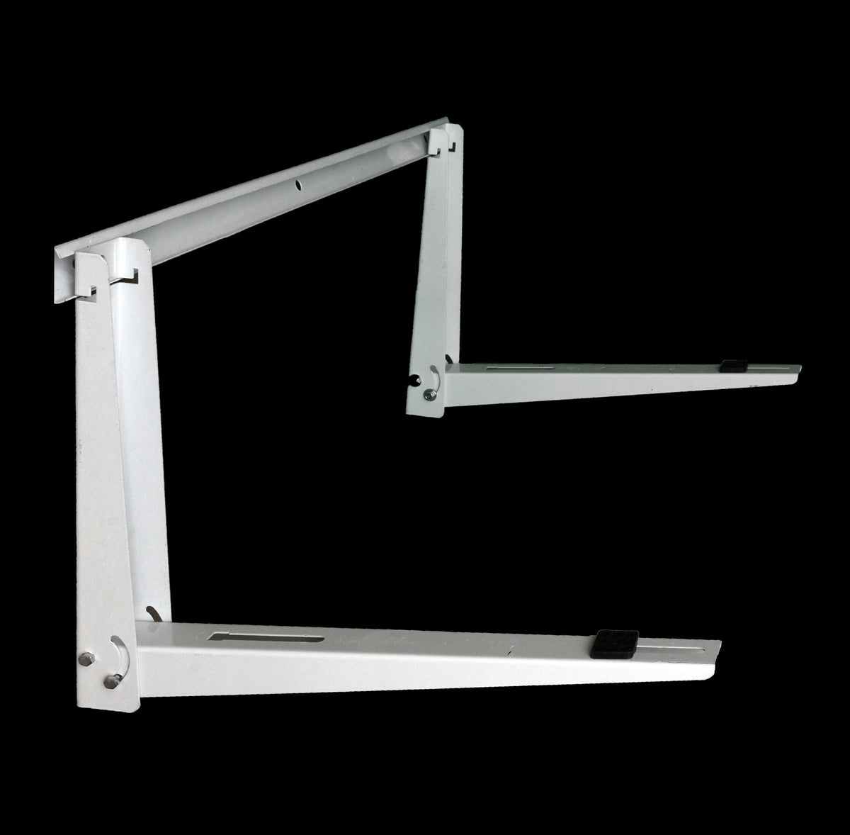 Universal Outdoor Mini Split Mounting Bracket For Heat Pump Systems Up To 500lbs, 9000-36000 BTUs With Installation Kits &amp; Hardware Included, Steel &amp; Powder-Coated
