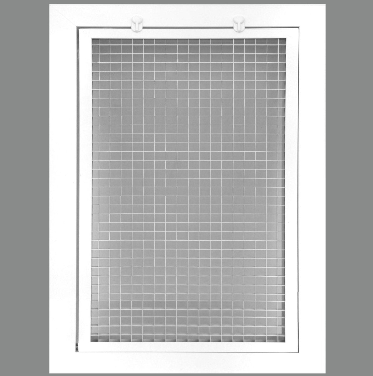 10" x 12" or 12" x 10" Cube Core Eggcrate Return Air Filter Grille for 1" Filter - Aluminum - White [Outer Dimensions: 12.5" X 14.5"] - HVAC PremiumCRFG1012