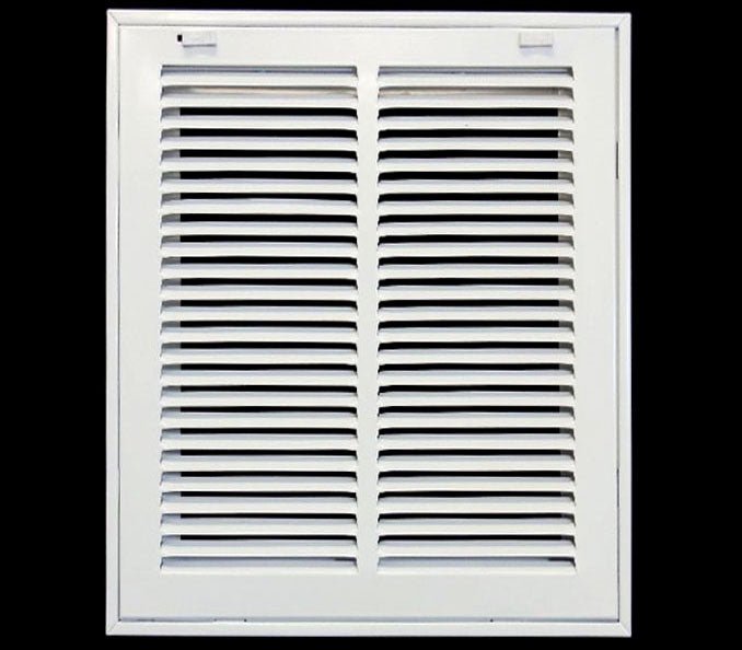 10" X 12" Steel Return Air Filter Grille for 1" Filter - Removable Frame - [Outer Dimensions: 12 5/8" X 14 5/8"] - HVAC PremiumRFG1012 HP