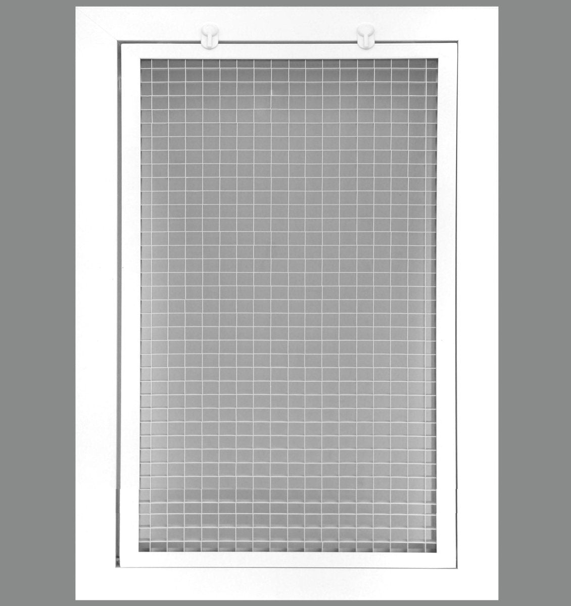 10" x 14" or 14" x 10" Cube Core Eggcrate Return Air Filter Grille for 1" Filter - Aluminum - White [Outer Dimensions: 12.5" X 16.5"] - HVAC PremiumCRFG1014