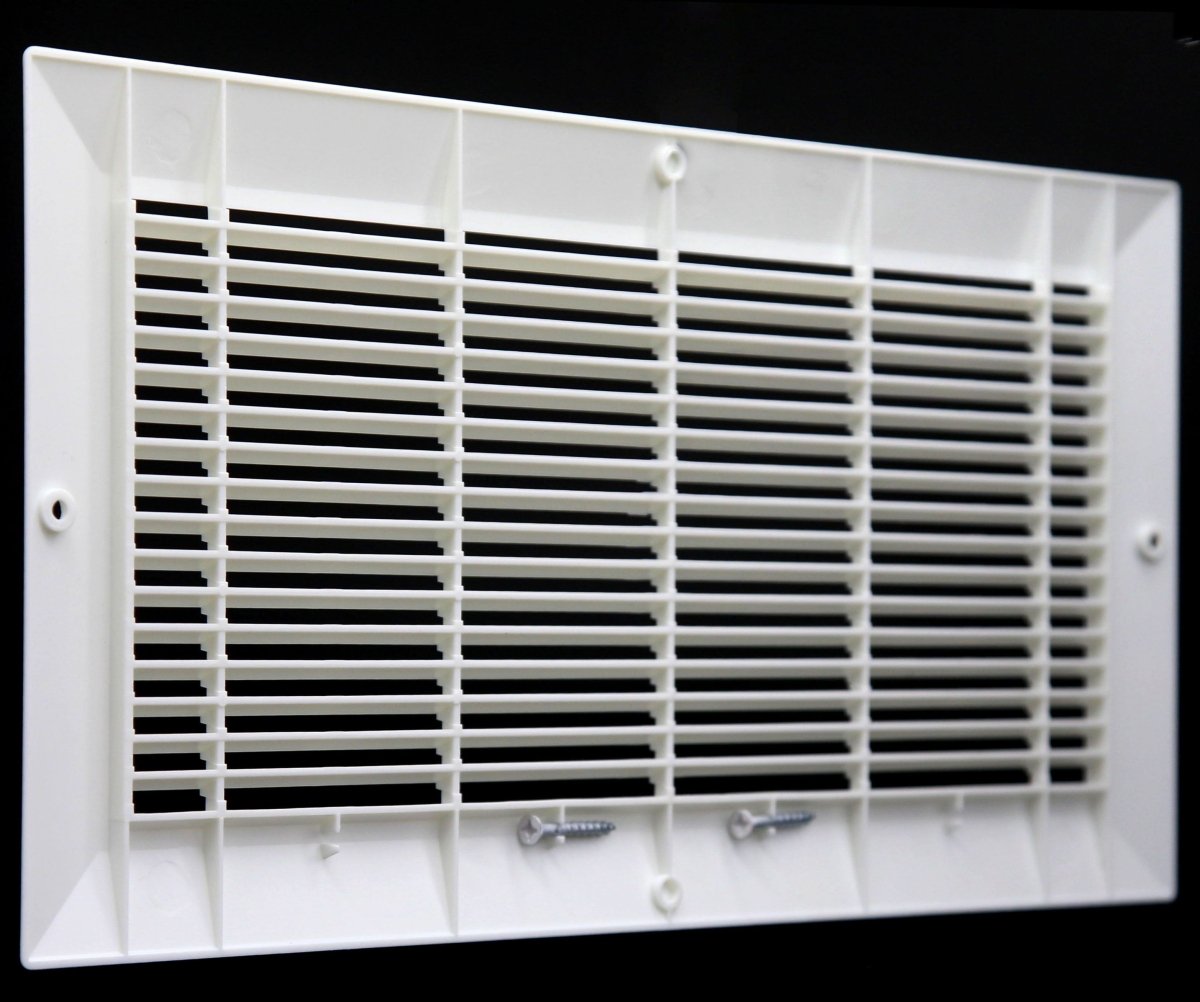 10&quot; X 4&quot; HVAC Return Air Grille - Plastic Never Rust Vent Duct Cover - For Wall &amp; Ceiling - HVAC PremiumPL RG104