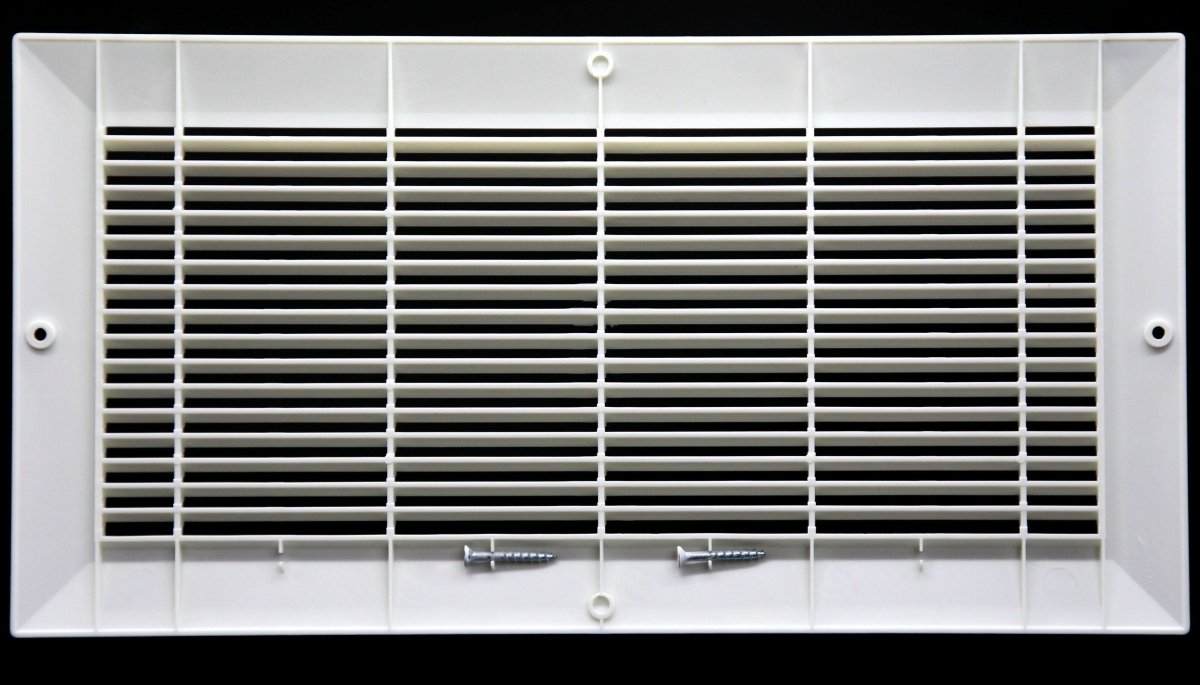 10&quot; X 4&quot; HVAC Return Air Grille - Plastic Never Rust Vent Duct Cover - For Wall &amp; Ceiling - HVAC PremiumPL RG104