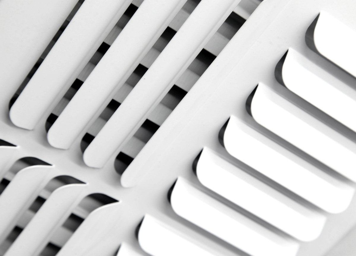10&quot;w X 10&quot;h [Duct Opening] 3 - Way Fixed Curved Blade Air Supply Diffuser Register Vent Cover Grille [Outer Dimensions: 11.75&quot;W X 11.75&quot;H] - HVAC PremiumCSCSCR1010W3 - HP