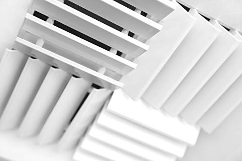 10&quot;w X 10&quot;h Extruded Aluminum Adjustable Core Mount Supply Ceiling HVAC Air Grille – Interchangeable: 1 - Way, 2 - Way, 3 - Way or 4 - Way - Vent Duct Cover [Outer Dimensions: 11.125&quot; X 11.125&quot;] - HVAC PremiumMCSB1010