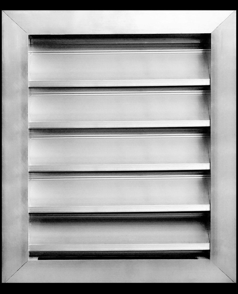 10"w X 12"h Aluminum Exterior Gable Louver Vent for Walls & Crawlspace - Weather - Resistant Air Grille with Screen Mesh - [Outer Dimensions 11.75"w x 13.75"h] - HVAC PremiumLO1012