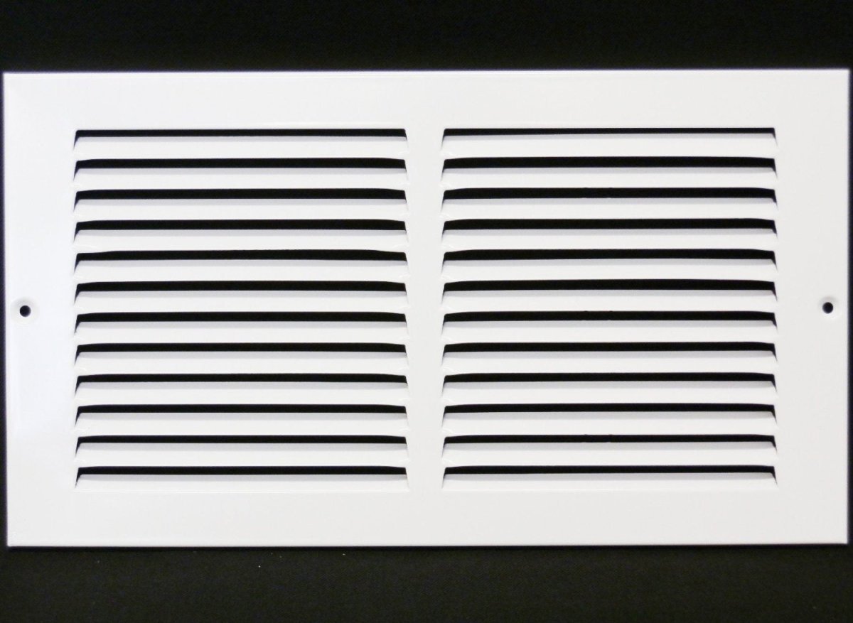 10"W X 4"H [Duct Opening] Steel Air Vent Return Grille - HVAC VENT DUCT COVER DIFFUSER - [Outer Dimensions: 11.75"W X 5.75"H] - HVAC Premium170 10X04 FBA
