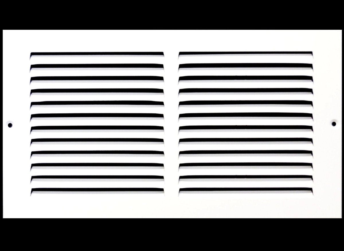 10"W X 6"H [Duct Opening] Steel Air Vent Return Grille - HVAC VENT DUCT COVER DIFFUSER - [Outer Dimensions: 11.75"W X 7.75"H] - HVAC PremiumRG106