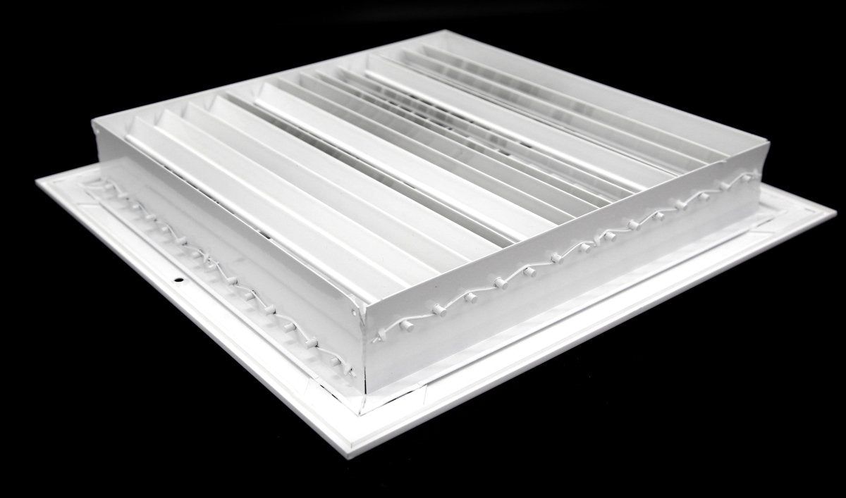 10&quot;W X 8&quot;H [Duct Opening] Aluminum Double Deflection Adjustable Air Supply HVAC Diffuser - [Outer Dimensions: 11.6&quot;W X 9.6&quot;H] - HVAC PremiumDDAG - A - 108