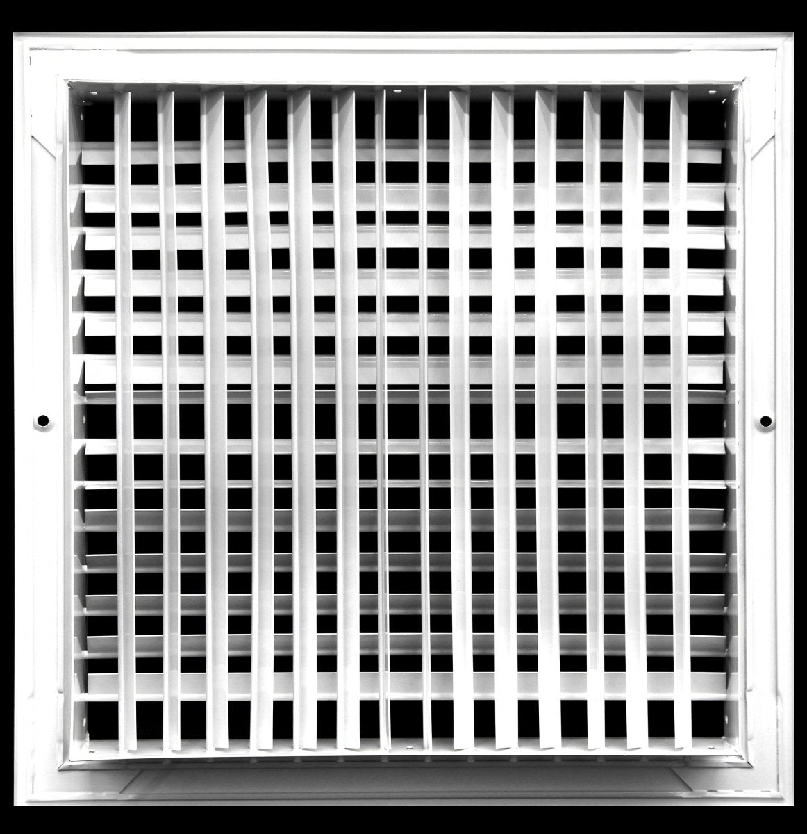 10&quot;W X 8&quot;H [Duct Opening] Aluminum Double Deflection Adjustable Air Supply HVAC Diffuser - [Outer Dimensions: 11.6&quot;W X 9.6&quot;H] - HVAC PremiumDDAG - A - 108