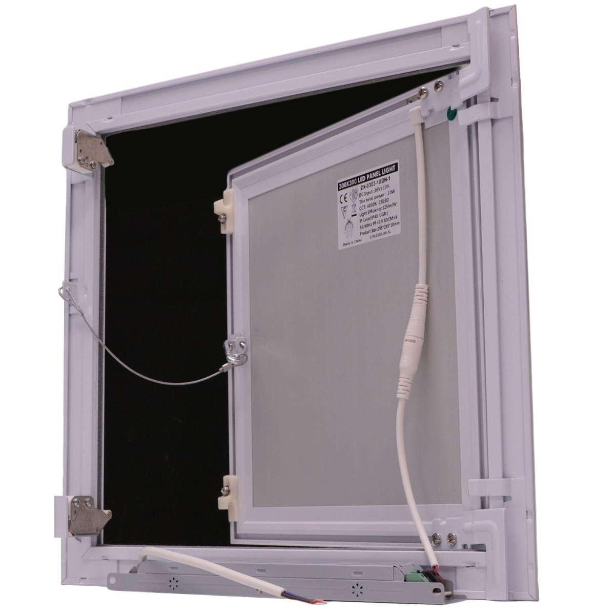 12&quot; X 12&quot; Aluminum LED Light Access Panel Door For Wall / Ceiling Application (Push - Lock) With Frame - [Outer Dimensions: 13&quot; Width X 13&quot; Height] - HVAC PremiumAD - A - 410 - 12x12