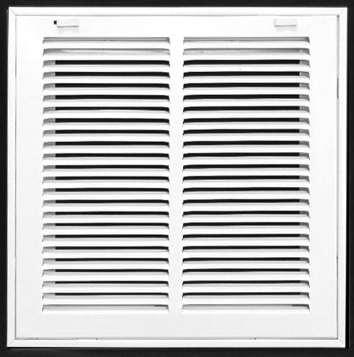 12" X 12" Steel Return Air Filter Grille for 1" Filter - Removable Frame - [Outer Dimensions: 14 5/8" X 14 5/8"] - HVAC PremiumRFG1212FBA - HP
