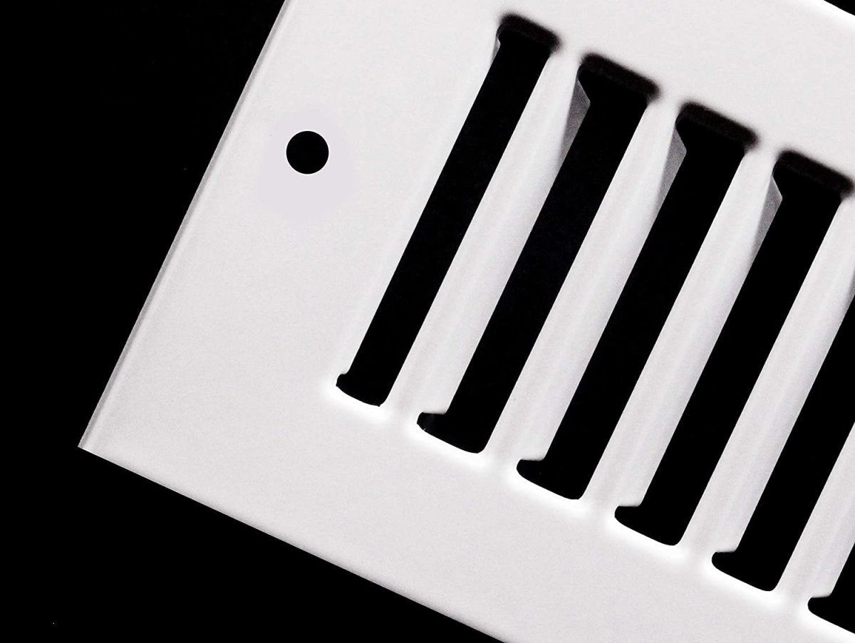 12&quot; x 2&quot; Toe Kick Grille - HVAC Vent Cover [Outer Dimensions: 13.5 X 3.5] - White - HVAC PremiumMFTSG122W - HP