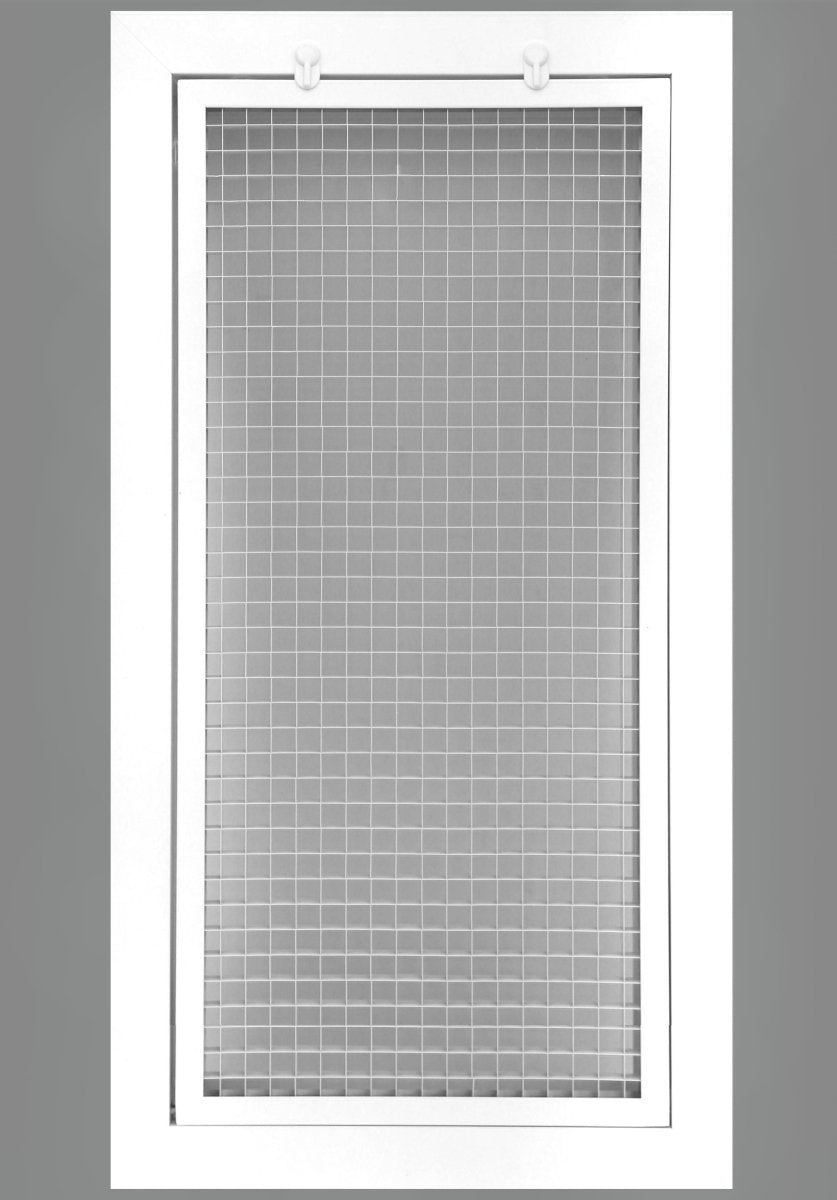 12&quot; x 22&quot; or 22&quot; x 12&quot; Cube Core Eggcrate Return Air Filter Grille for 1&quot; Filter - HVAC PremiumCRFG1222