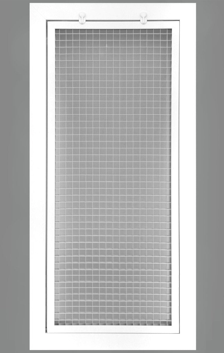 12" x 26" or 26" x 12" Cube Core Eggcrate Return Air Filter Grille for 1" Filter - HVAC PremiumCRFG1226