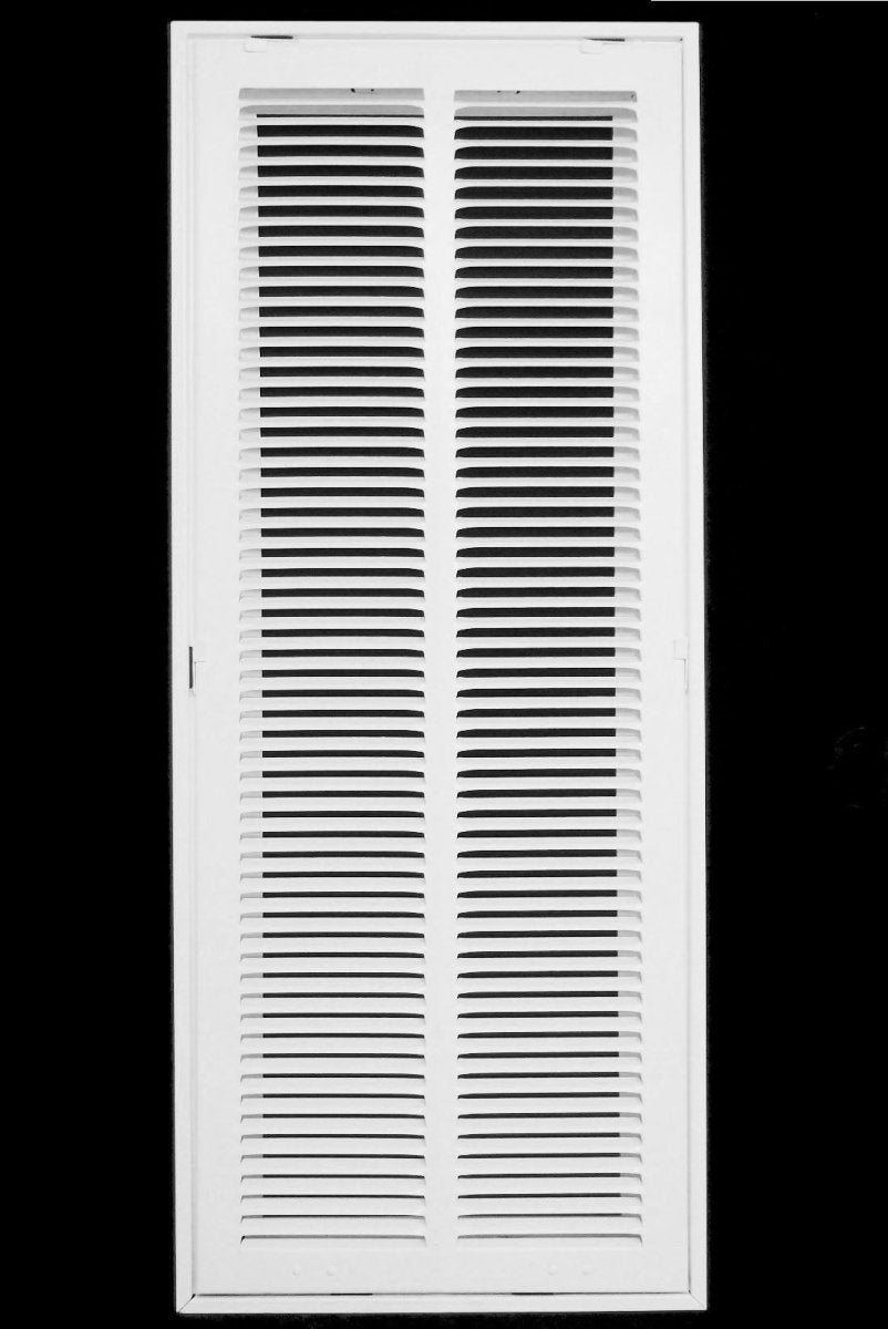 12" X 30" Steel Return Air Filter Grille for 1" Filter - Fixed Hinged - [Outer Dimensions: 14 5/8" X 32 5/8"] - HVAC Premium190 12X30 FBA