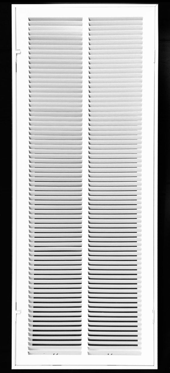 12" X 36" Steel Return Air Filter Grille for 1" Filter - Fixed Hinged - [Outer Dimensions: 14 5/8" X 38 5/8"] - HVAC Premium190 12X36 FBA