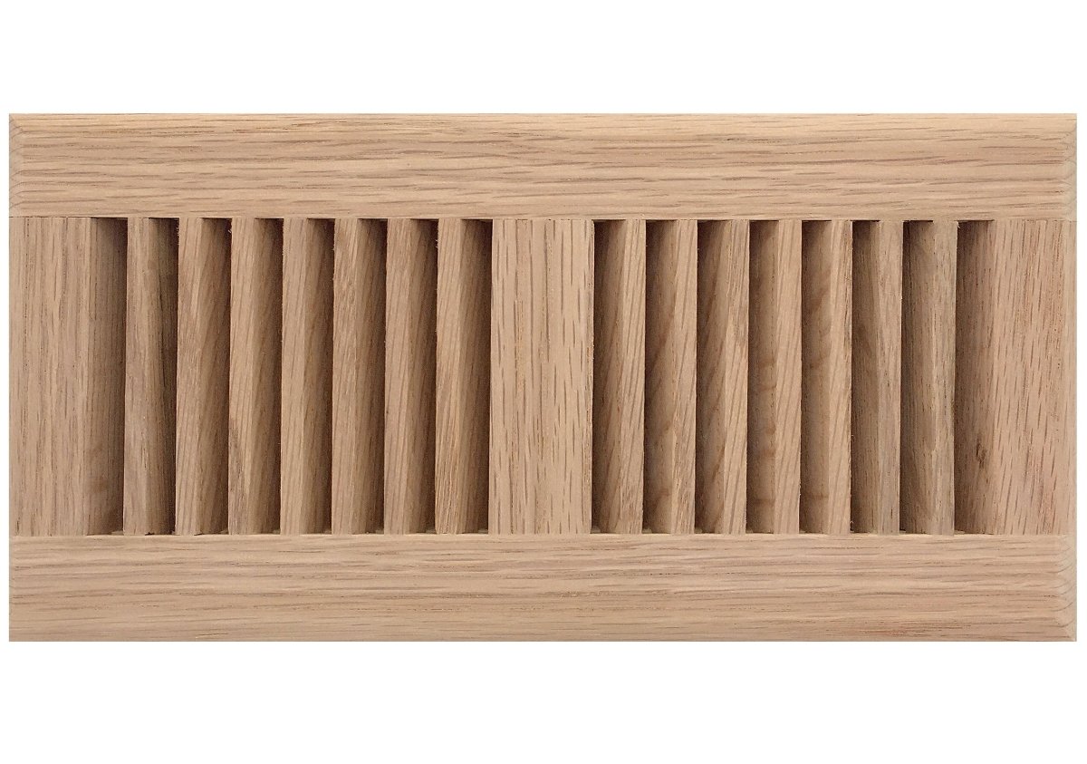 12" x 8" Decorative Wood Supply Air Vent HVAC Duct Cover Grille - Polished Finish Red Oak Wood - 2 - Way Air Direction - [Outer Dimensions: 14w X 10"h] - HVAC PremiumWD G128