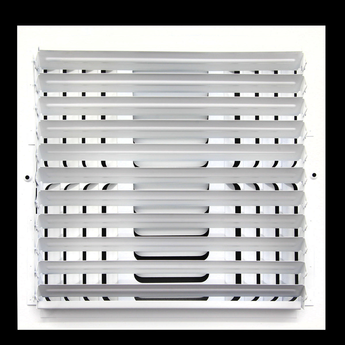 12&quot;w x 12&quot;h 3-Way-Horizontal Fixed Curved Blade Air Supply Diffuser