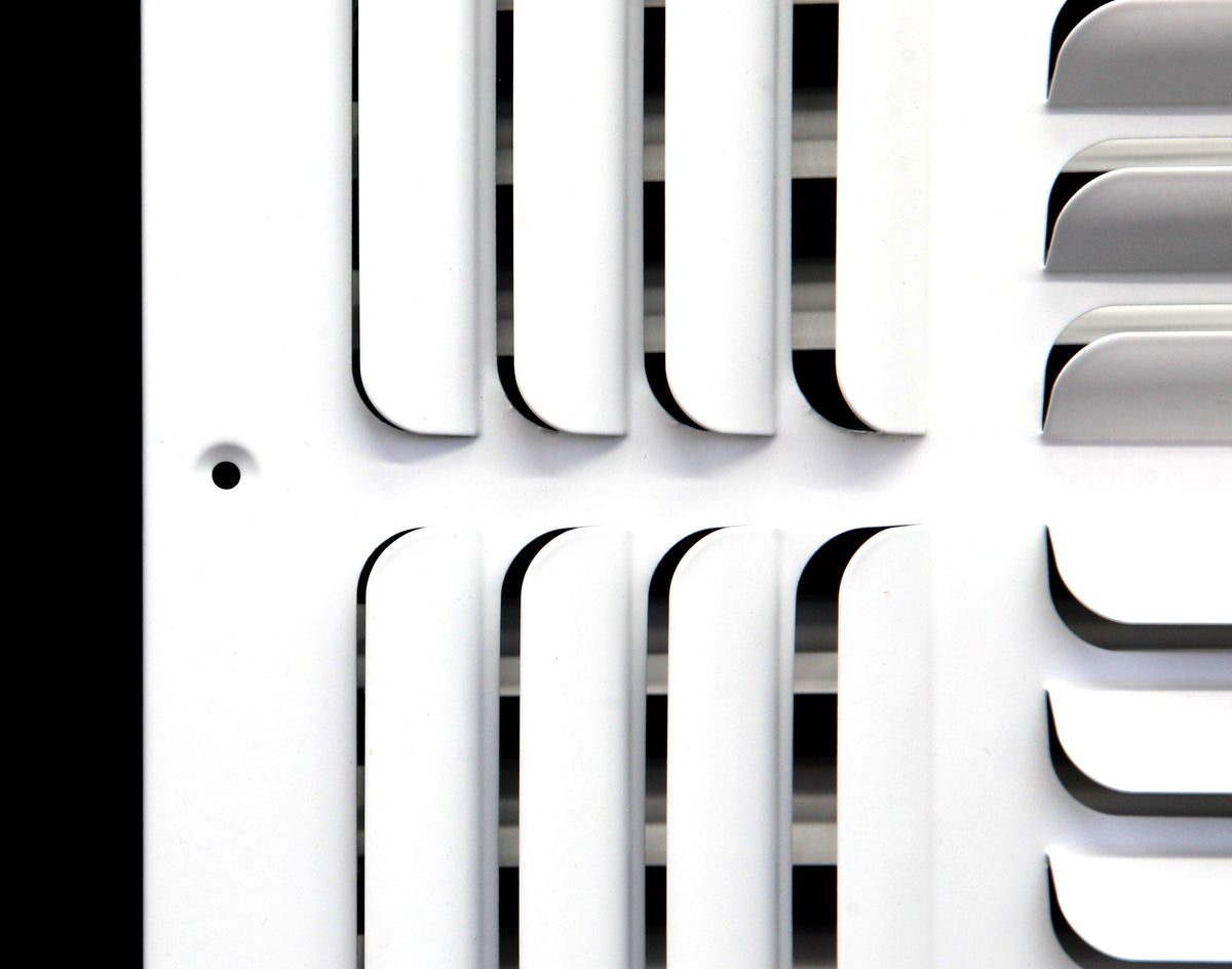 14&quot; x 14&quot; - 4-Way Curved Blade Supply Air Grille - Maximum Air Flow