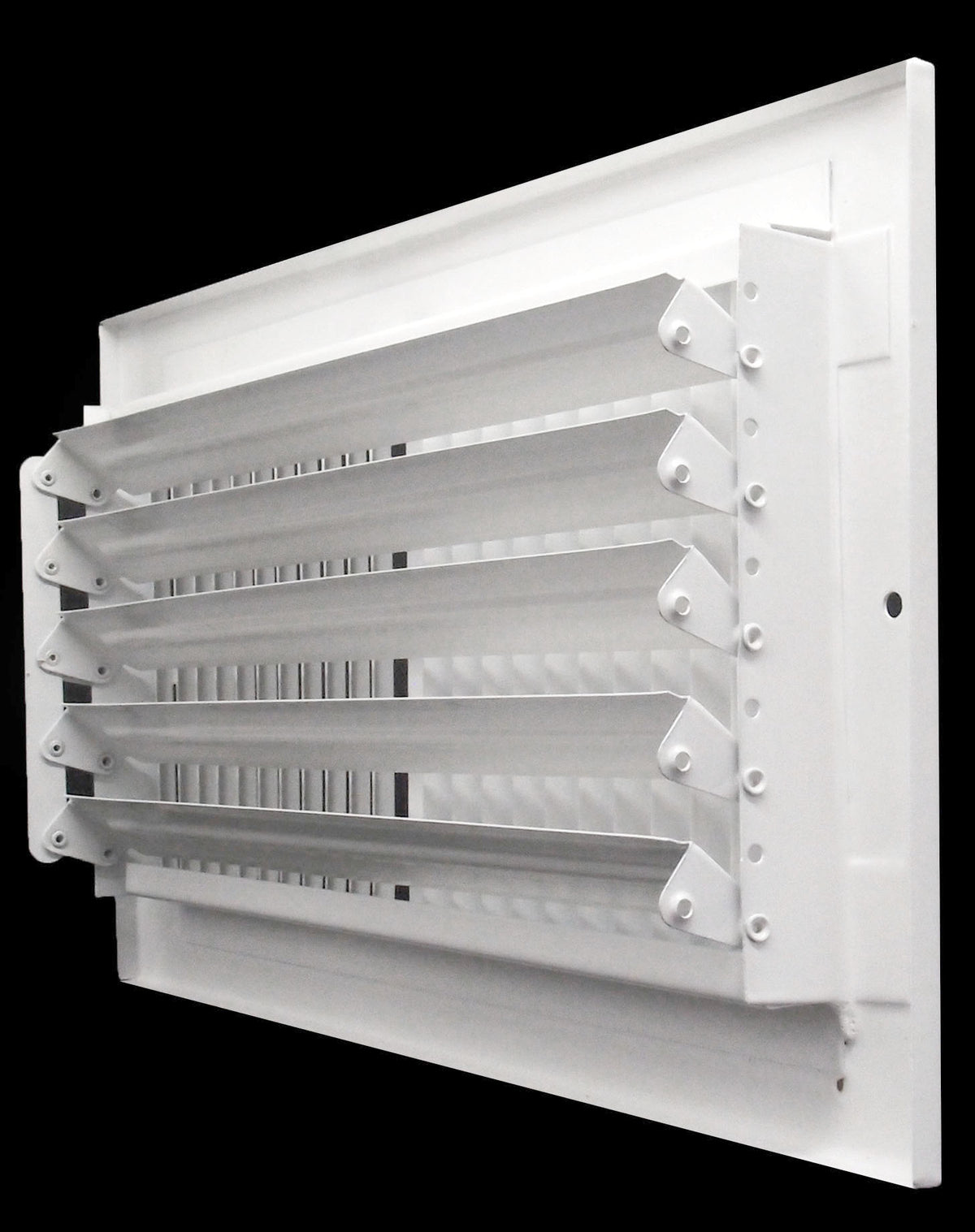 12&quot;w X 6&quot;h 2-Way-Flat Stamped Steel - Vent Cover - Grille Register - Sidewall or Ceiling - High Airflow rear view