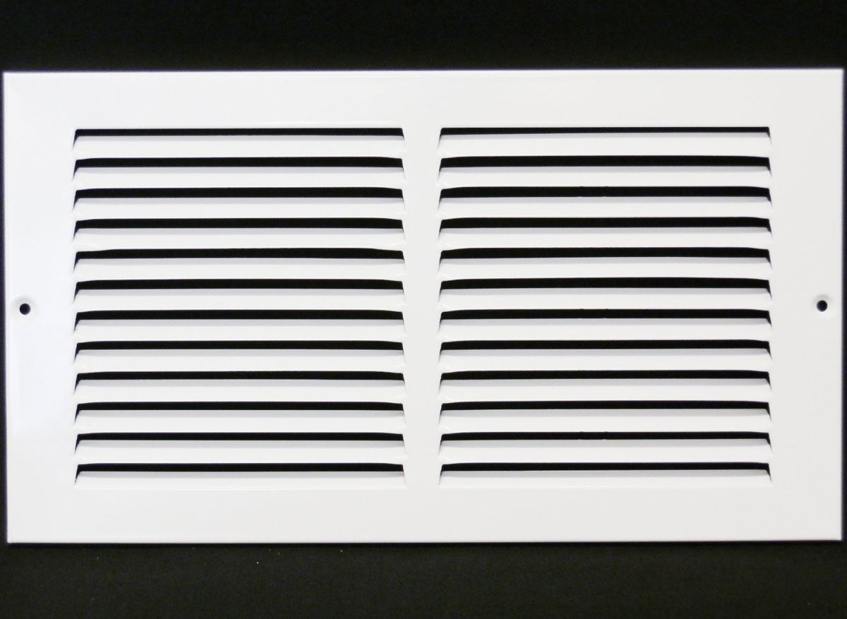 12&quot; X 4&quot; Air Vent Return Grilles - Sidewall and Ceiling - Steel