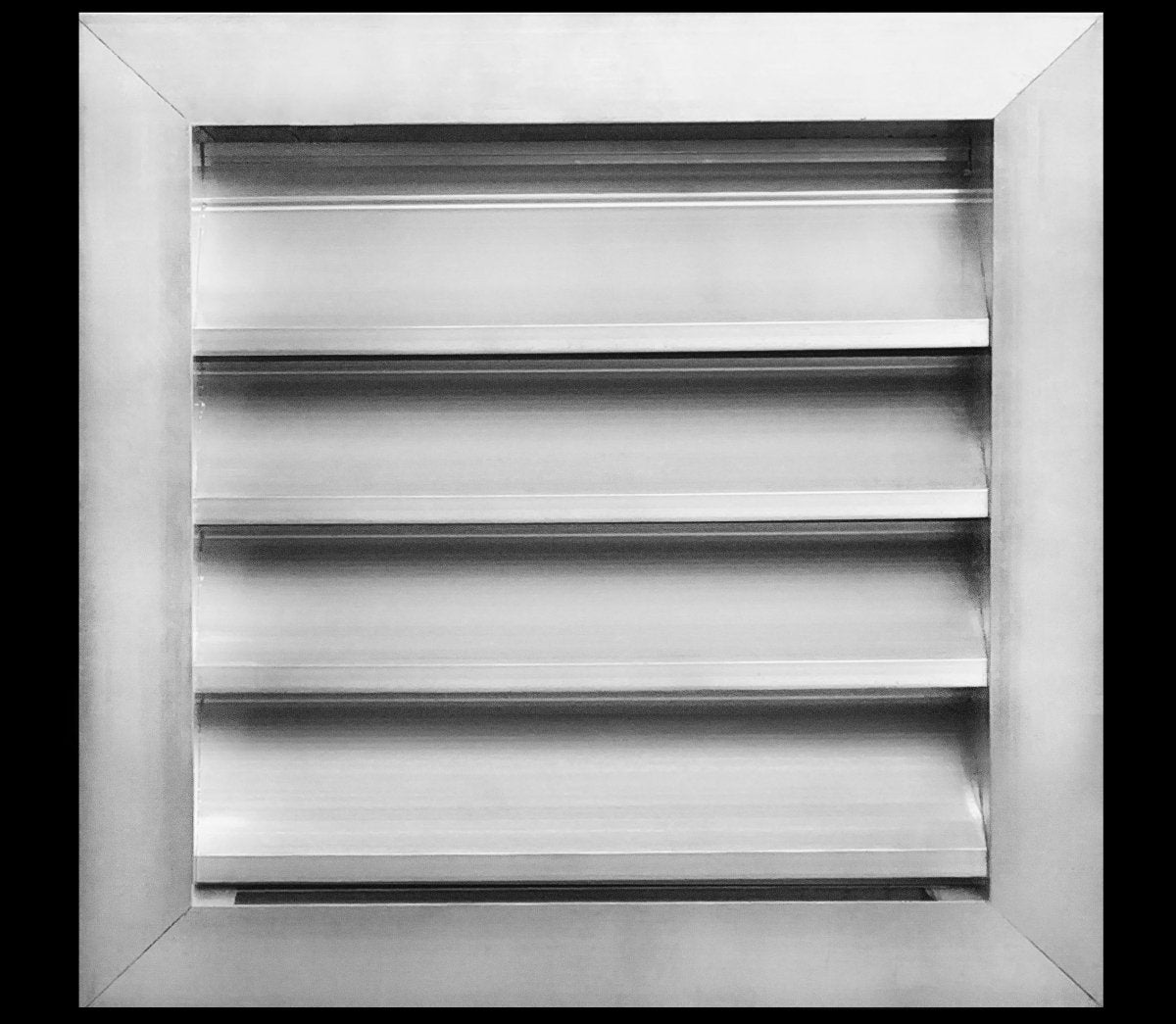 12"w X 10"h Aluminum Exterior Gable Louver Vent for Walls & Crawlspace - Weather - Resistant Air Grille with Screen Mesh - [Outer Dimensions 13.75"w x 11.75"h] - HVAC PremiumLO1210