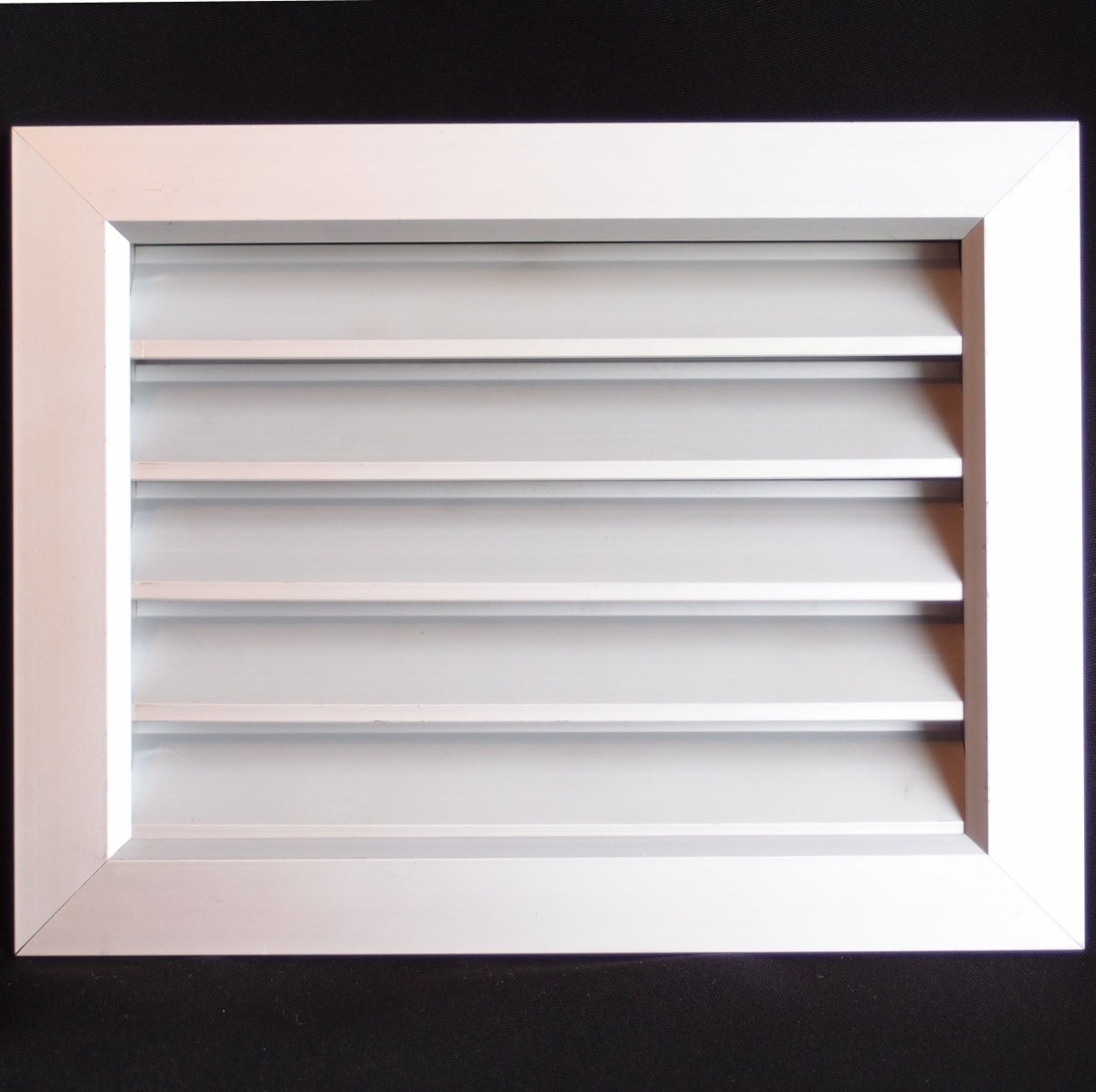 12"w X 12"h Aluminum Privacy Door HVAC Air Grille - "V" Shaped Louvers Ensure 100% View Block - Supply or Return - HVAC PremiumDG - A1212