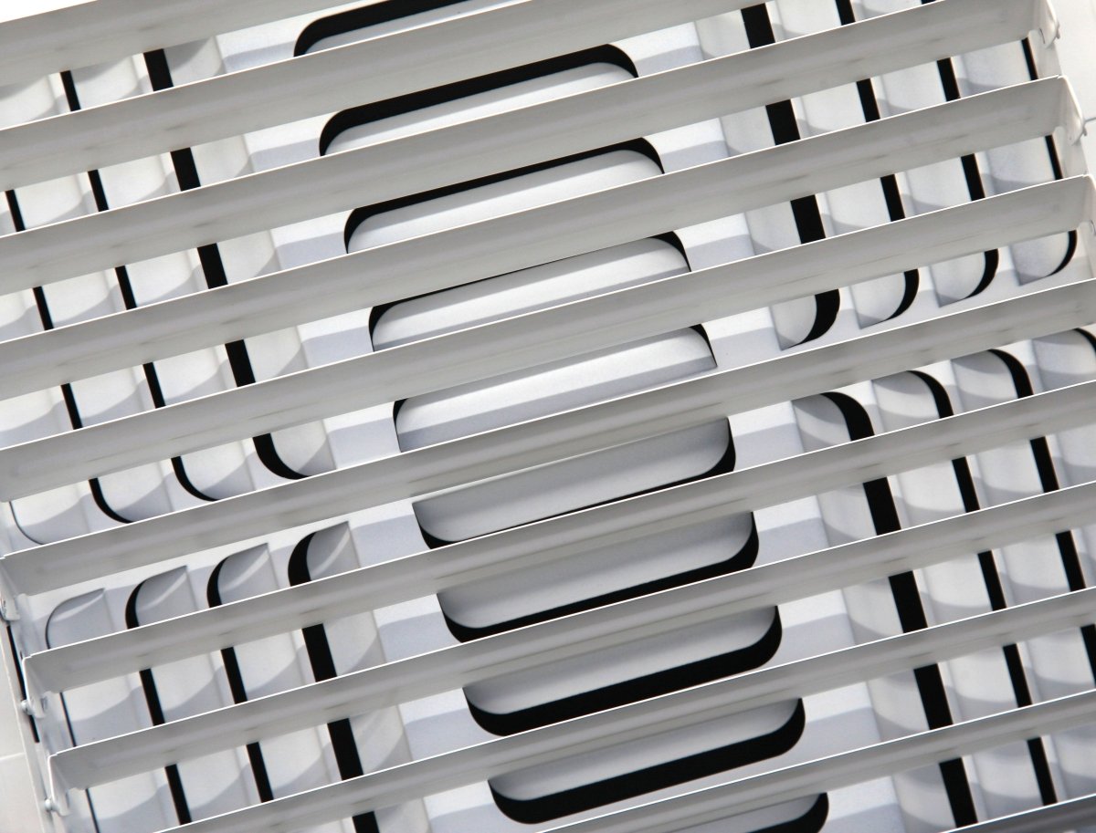 12&quot;w X 12&quot;h [Duct Opening] 4 - Way Fixed Curved Blade Air Supply Diffuser Register Vent Cover Grille [Outer Dimensions: 13.75&quot;W X 13.75&quot;H] - HVAC PremiumMFCSCR1212W4