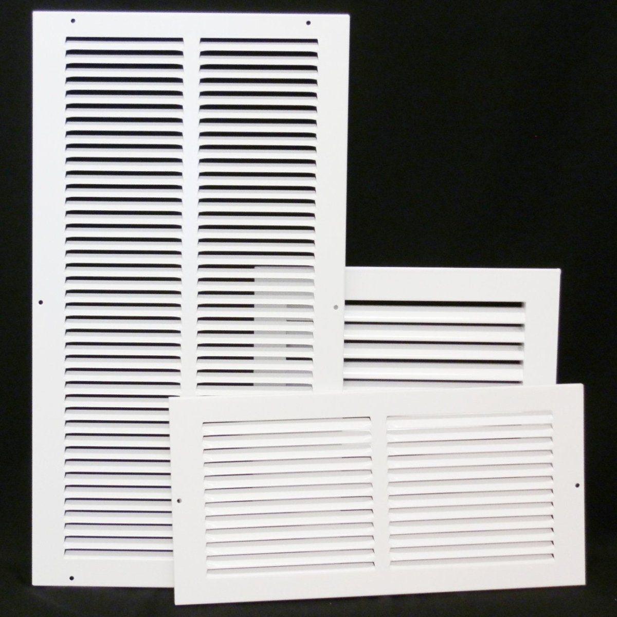 12&quot;W X 12&quot;H [Duct Opening] Never Rust Plastic 4 - Way - Vertical Air Supply Register - HVAC Vent Duct Grille - Off White [Outer Dimensions: 13.75&quot;W X 13.75&quot;H] - HVAC PremiumPL1212W4 Off White HP
