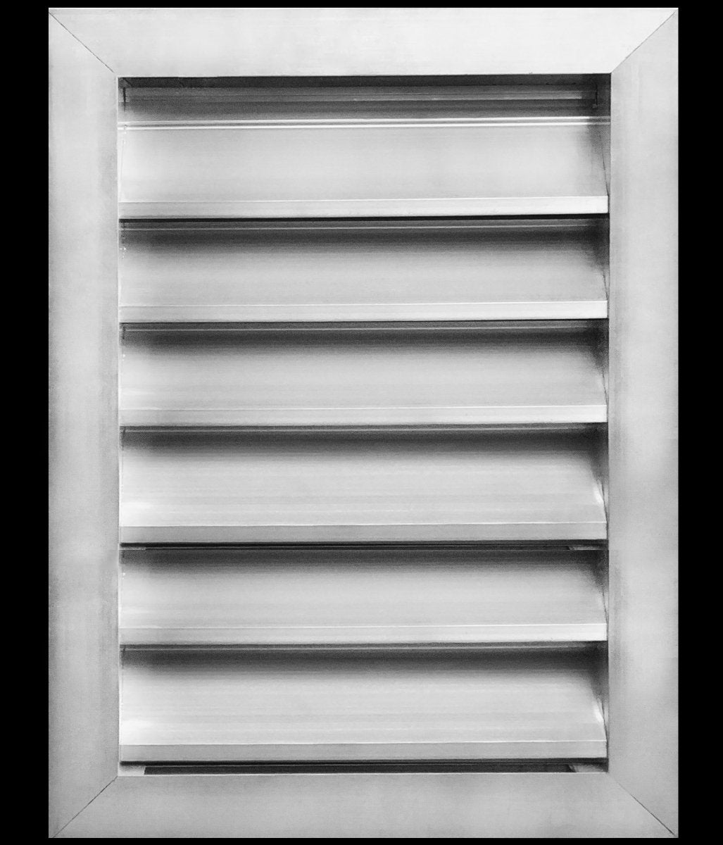 12"w X 14"h Aluminum Exterior Gable Louver Vent for Walls & Crawlspace - Weather - Resistant Air Grille with Screen Mesh - [Outer Dimensions 13.75"w x 15.75"h] - HVAC PremiumLO1214