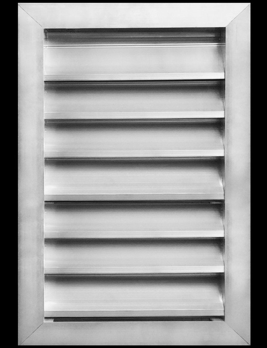 12"w X 16"h Aluminum Exterior Gable Louver Vent for Walls & Crawlspace - Weather - Resistant Air Grille with Screen Mesh - [Outer Dimensions 13.75"w x 17.75"h] - HVAC PremiumLO1216