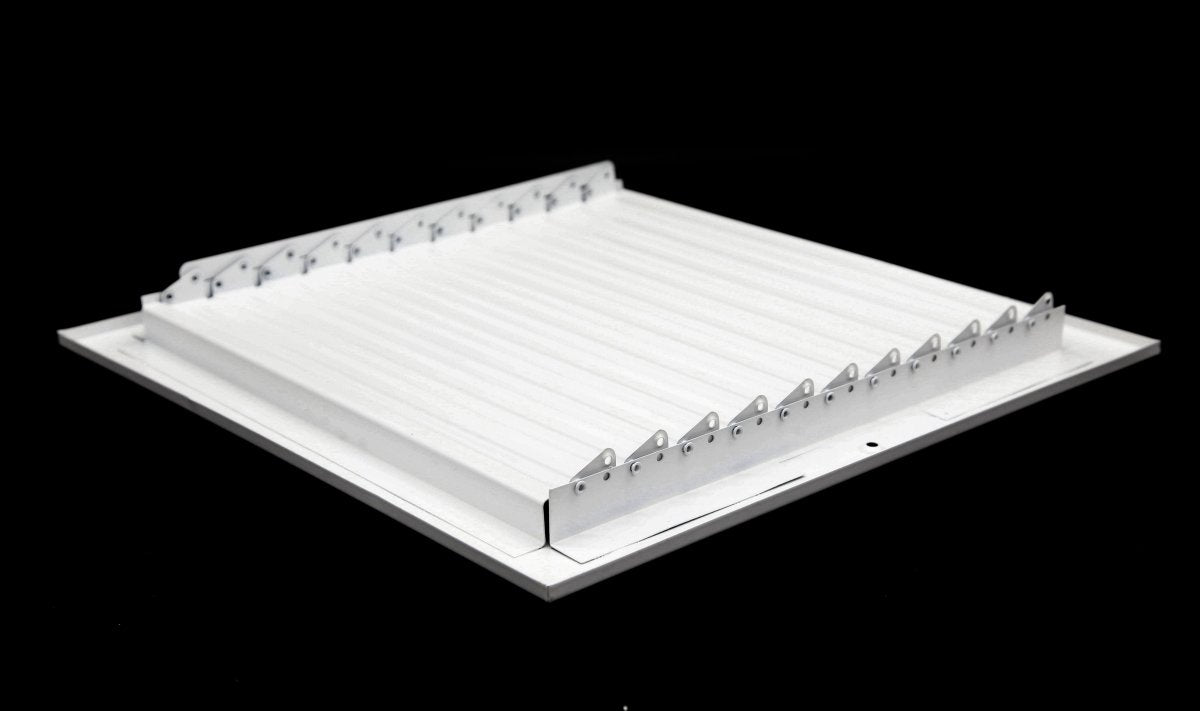 12&quot;w X 6&quot;h [Duct Opening] 3 - Way Fixed Curved Blade Air Supply Diffuser Register Vent Cover Grille [Outer Dimensions: 13.75&quot;W X 7.75&quot;H] - HVAC PremiumCSCSCR126W3 - HP