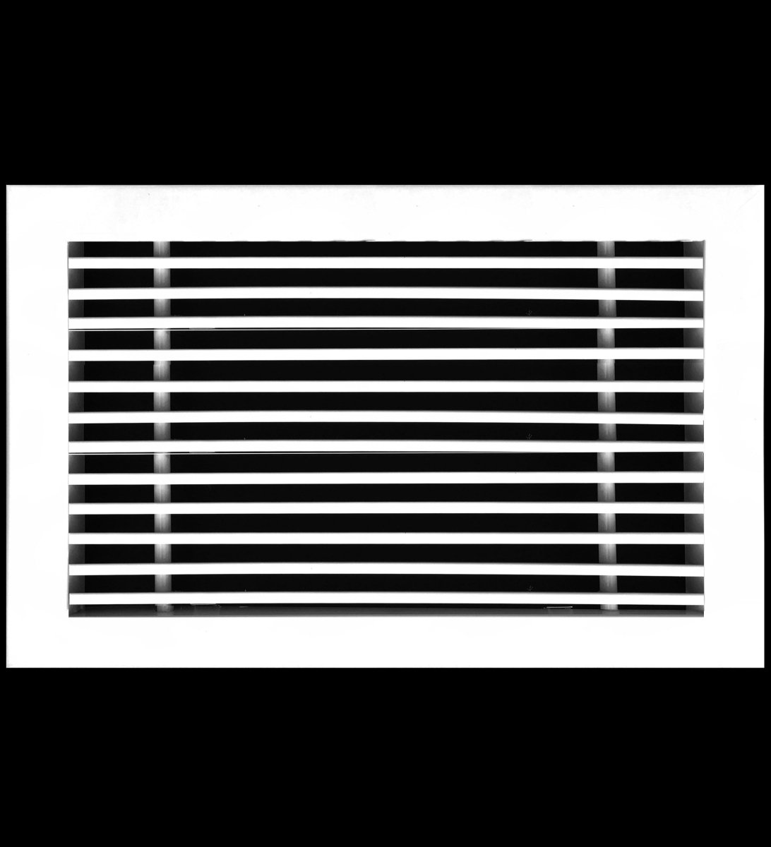 12"W X 6"H [Duct Opening] Linear Aluminum Clip - On Bar Return Air Grille [Outer Dimensions: 12.25"W x 7.25"H] - HVAC PremiumLR126