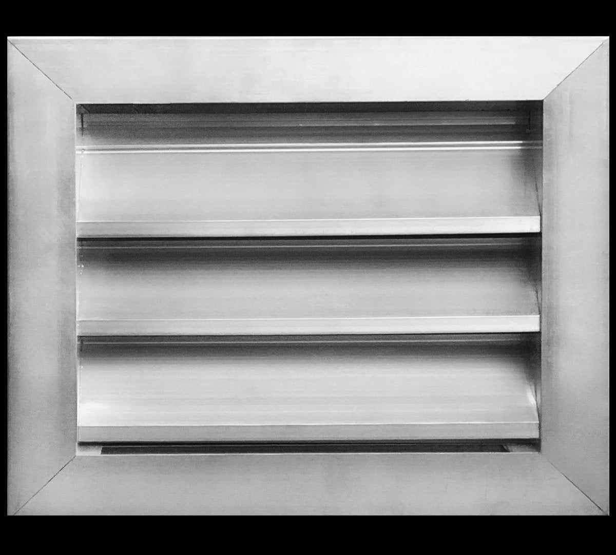 12"w X 8"h Aluminum Exterior Gable Louver Vent for Walls & Crawlspace - Weather - Resistant Air Grille with Screen Mesh - [Outer Dimensions 13.75"w x 9.75"h] - HVAC PremiumLO128