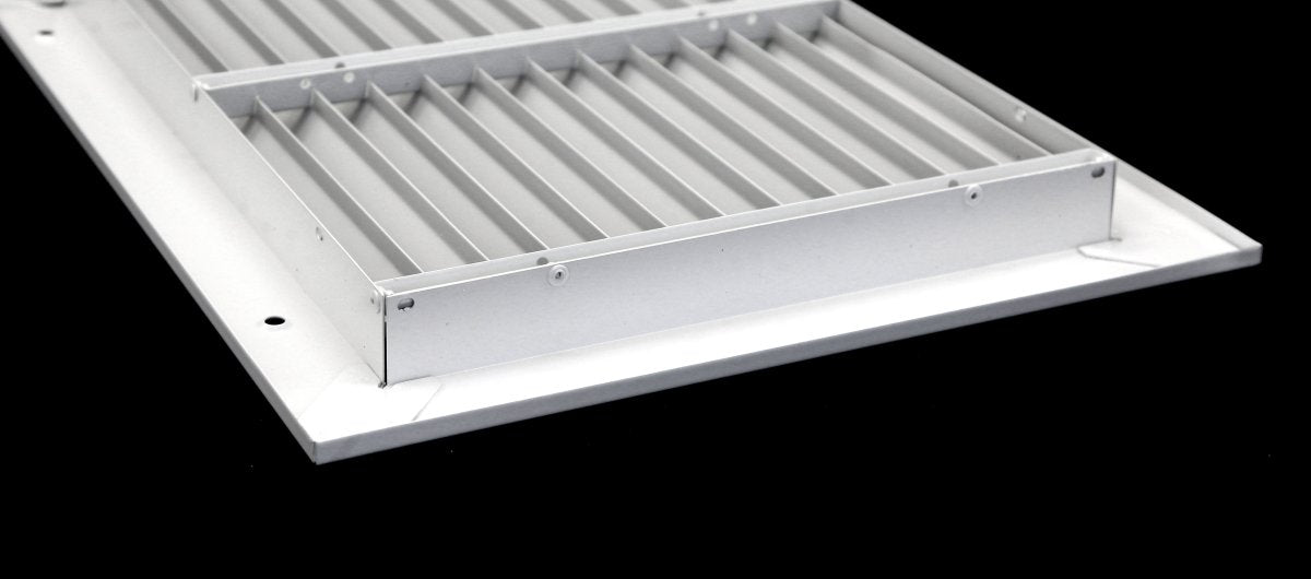 14&quot; x 10&quot; Steel Fixed Bar Return Grille - Sidewall and Ceiling - HVAC PremiumRG1410Steel FBA