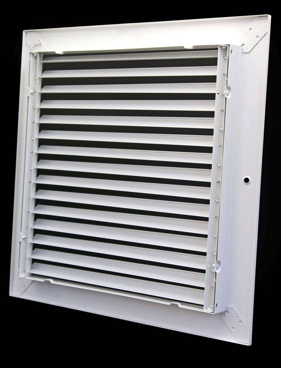 14&quot; x 10&quot; Steel Fixed Bar Return Grille - Sidewall and Ceiling - HVAC PremiumRG1410Steel FBA