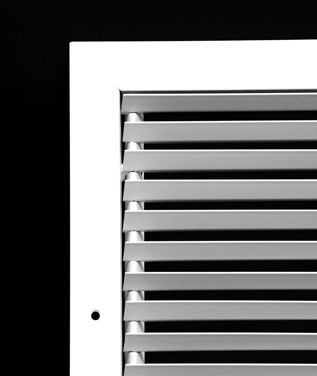 14&quot; x 10&quot; Steel Fixed Bar Return Grille - Sidewall and Ceiling - HVAC PremiumRG1410Steel FBA