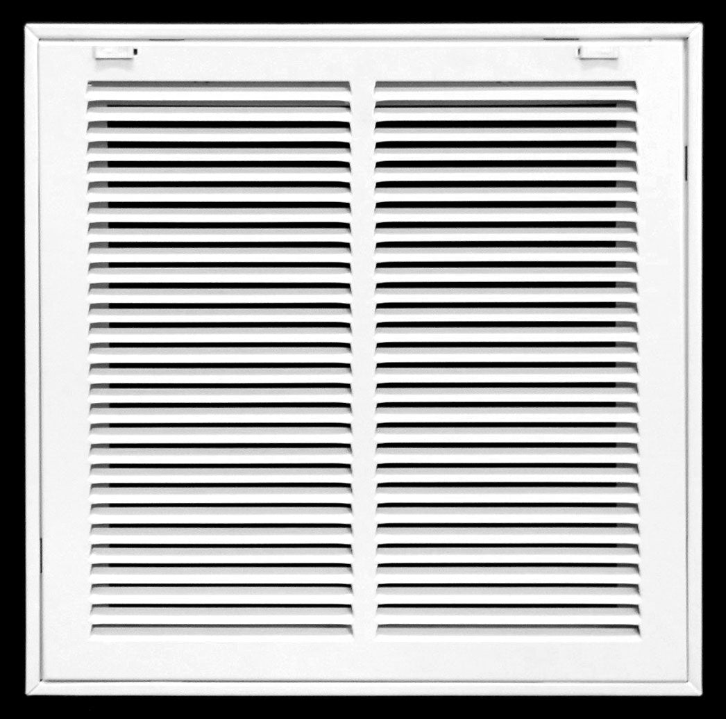 14" X 14" Steel Return Air Filter Grille for 1" Filter - Removable Frame - [Outer Dimensions: 16 5/8" X 16 5/8"] - HVAC PremiumRFG1414FBA